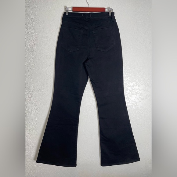 NWT Abercrombie & Fitch Ultra High Rise Flare Jeans in Black Size 30 Regular - Picture 6 of 8